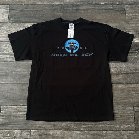 Y2K NWT 2006 STURGIS BIKE WEEK BLACK T-SHIRT SKELETON MOTORCYCLE TEE SZ XL NEW Yesterday's Fits Clothing Fashion Vintage Streetwear Fashion Item