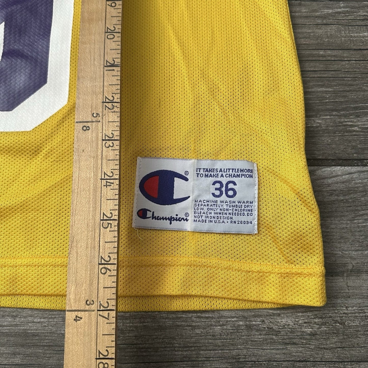 VTG CHAMPION LOS ANGELES LAKERS NICK VAN EXEL YELLOW BASKETBALL JERSEY SZ S 36 Yesterday's Fits Clothing Fashion Vintage Streetwear Fashion Item