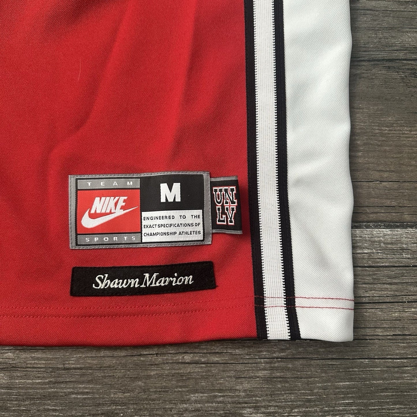 VTG NIKE UNLV RUNNIN REBELS SHAWN MARION BASKETBALL JERSEY RED WHITE SZ M Yesterday's Fits Clothing Fashion Vintage Streetwear Fashion Item