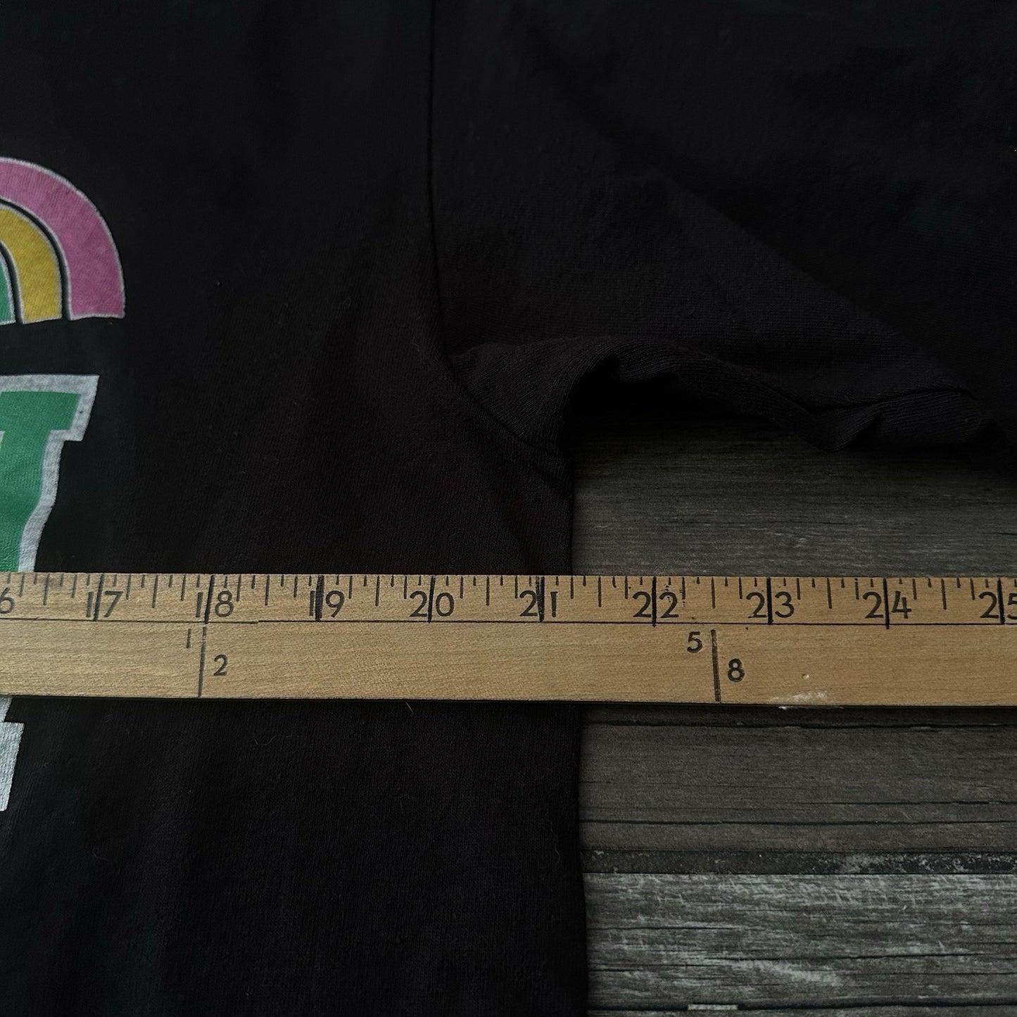 VTG 90s HAWAII RAINBOWS BLACK DOUBLE LAYER COLLEGE T-SHIRT PINK WARRIORS XL Yesterday's Fits Clothing Fashion Vintage Streetwear Fashion Item