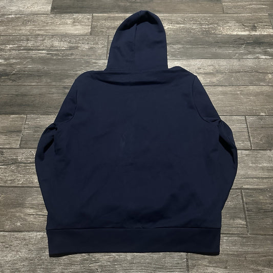 POLO RALPH LAUREN PULLOVER HOODIE NAVY BLUE LOGO SWEATSHIRT SZ XL PONY Yesterday's Fits Clothing Fashion Vintage Streetwear Fashion Item