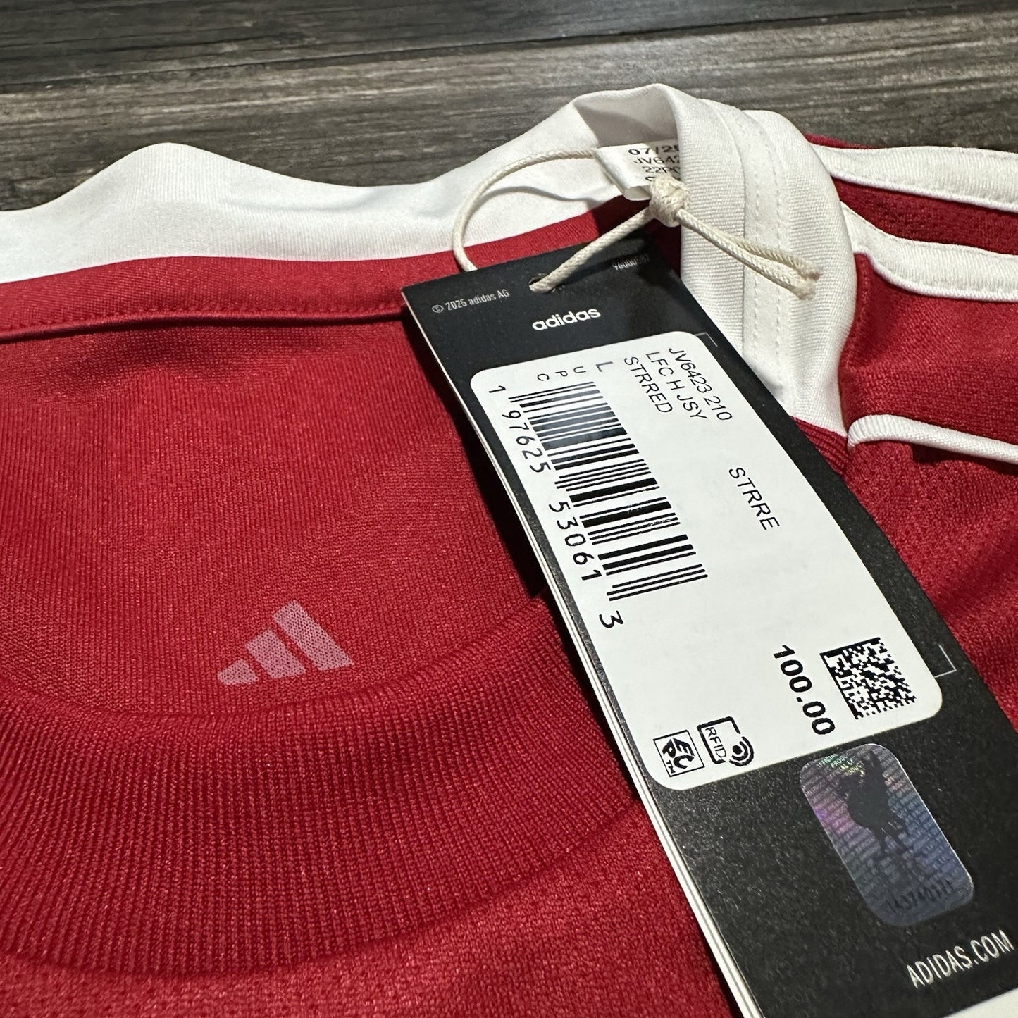 $100 NWT ADIDAS LIVERPOOL FC RED WHITE SOCCER JERSEY FUTBOL KIT SZ L SHIRT Yesterday's Fits Clothing Fashion Vintage Streetwear Fashion Item