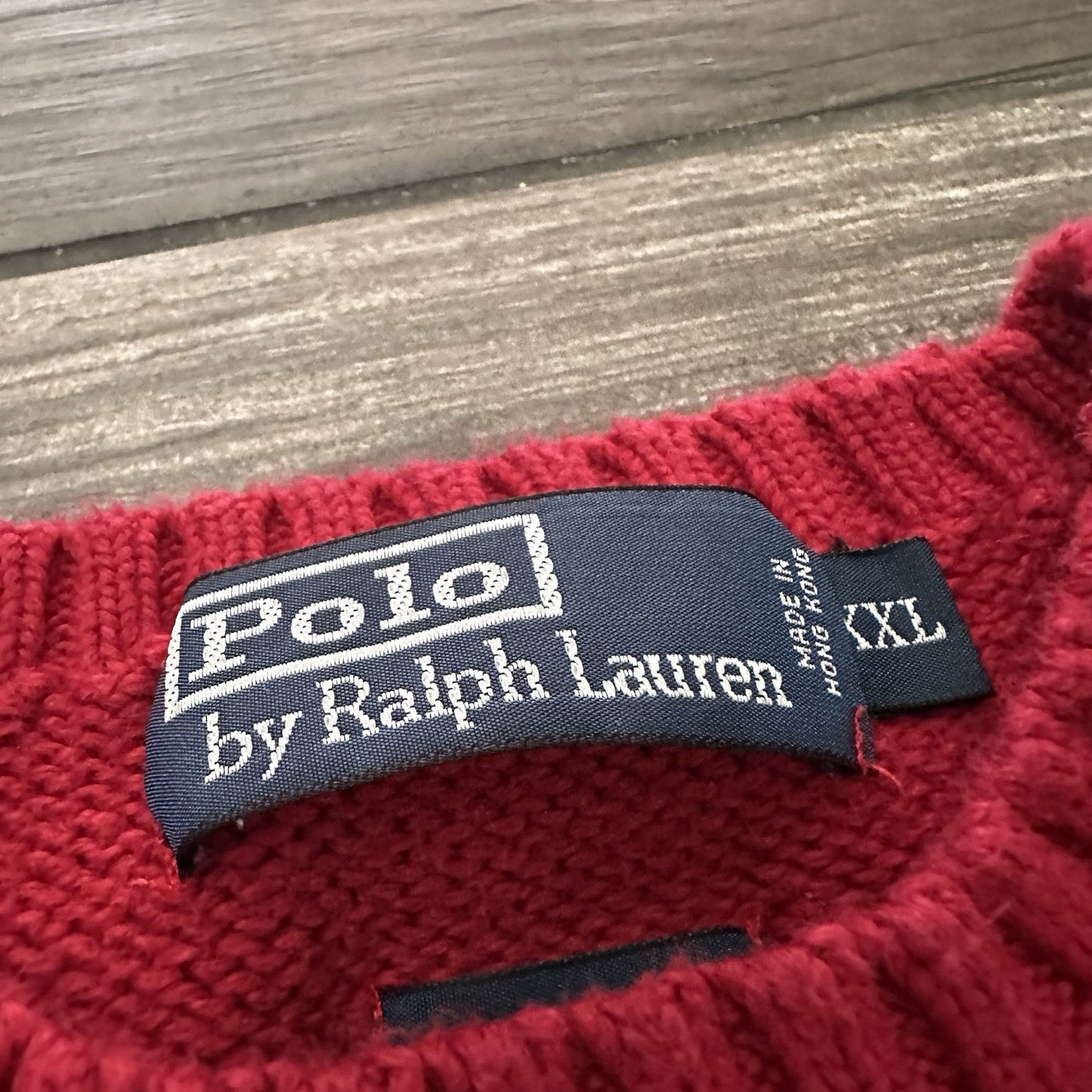 POLO RALPH LAUREN PONY PULLOVER CREWNECK KNIT SWEATER RED SZ XXL COTTON HEAVY Yesterday's Fits Clothing Fashion Vintage Streetwear Fashion Item
