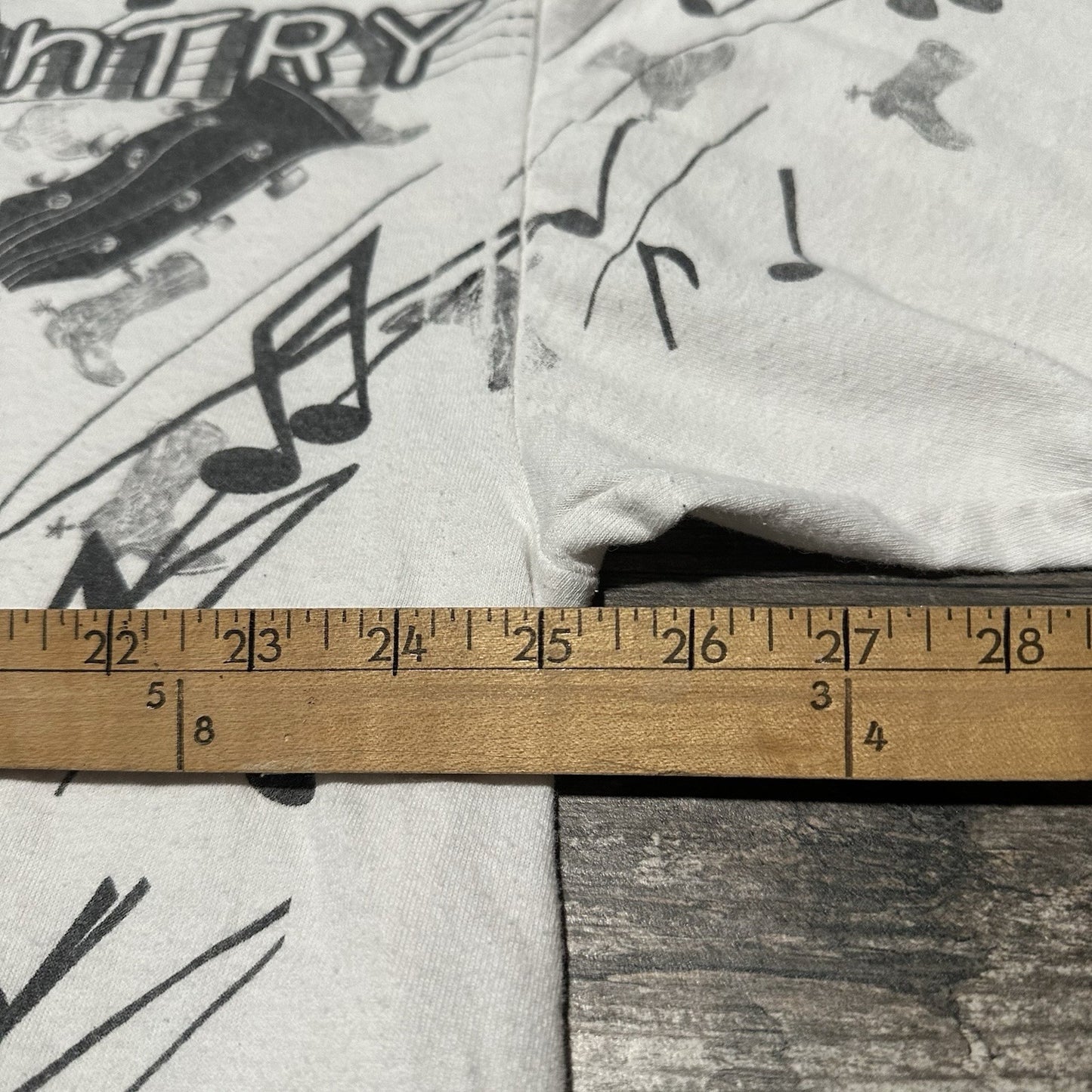 VTG 90s COUNTRY MUSIC FESTIVAL AOP ALL OVER PRINT WHITE T-SHIRT 2XL BRANSON Yesterday's Fits Clothing Fashion Vintage Streetwear Fashion Item