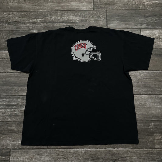 Y2K NIKE UNLV RUNNIN REBELS FOOTBALL BLACK T-SHIRT SZ 2XL HELMET LOGO Yesterday's Fits Clothing Fashion Vintage Streetwear Fashion Item