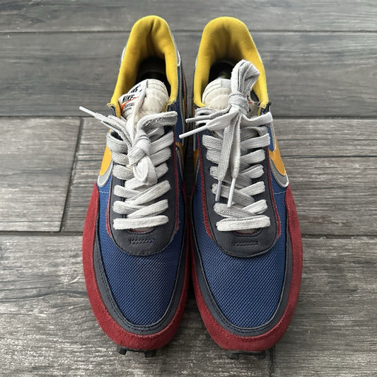 NIKE LD WAFFLE SACAI SZ 10 VARSITY BLUE RED YELLOW SNEAKERS BV0073-400 SHOES Yesterday's Fits Clothing Fashion Vintage Streetwear Fashion Item