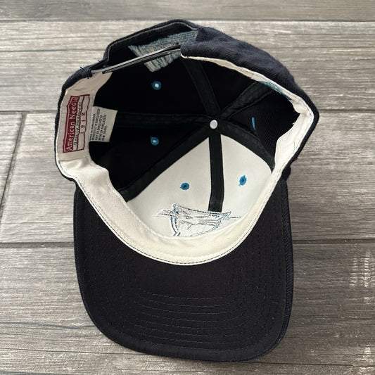 VTG AMERICAN NEEDLE CAROLINA PANTHERS WOOL BLEND BLACK SNAPBACK FOOTBALL HAT Yesterday's Fits Clothing Fashion Vintage Streetwear Fashion Item