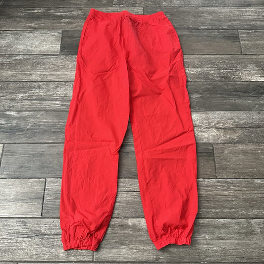 VTG 90s MARLBORO WINDBREAKER JOGGER STYLE TRACK PANTS RED PROMO SZ L Yesterday's Fits Clothing Fashion Vintage Streetwear Fashion Item