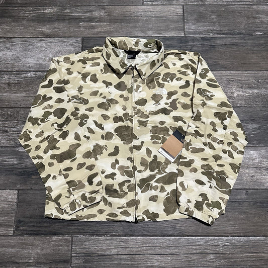 NWT $120 THE NORTH FACE EASY PACKABLE CAMO WINDBREAKER JACKET TAN SZ L COACHES Yesterday's Fits Clothing Fashion Vintage Streetwear Fashion Item
