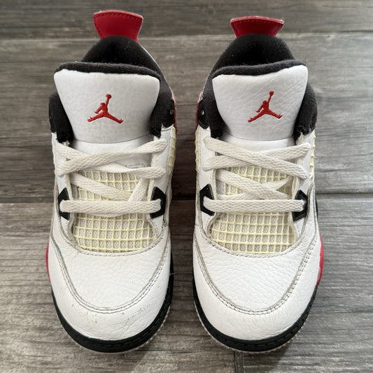 AIR JORDAN 4 AJ4 RETRO RED CEMENT BQ7670-161 WHITE BLACK SZ 10C TD NO BOX Yesterday's Fits Clothing Fashion Vintage Streetwear Fashion Item