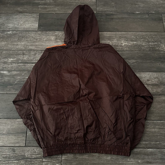 VTG CLEVELAND BROWNS WINDBREAKER WARM UP FOOTBALL NFL JACKET SZ L GAME DAY Yesterday's Fits Clothing Fashion Vintage Streetwear Fashion Item