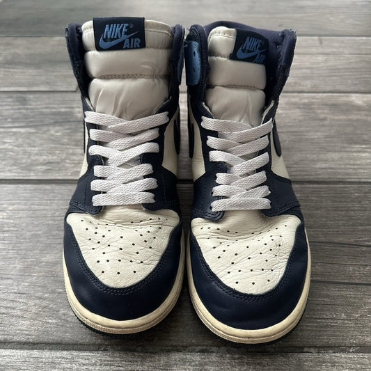 AIR JORDAN 1 HIGH OBSIDIAN GS 575441 140 NO BOX SZ 6Y YOUTH SNEAKERS BLUE S1 Yesterday's Fits Clothing Fashion Vintage Streetwear Fashion Item