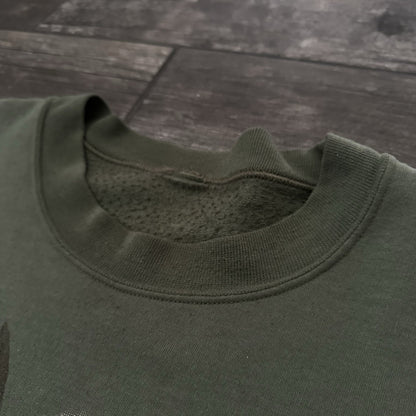 VTG 90s AMERICAN BALD EAGLE GREEN FADED NATURE SWEATSHIRT BAGGY SZ XL USA Yesterday's Fits Clothing Fashion Vintage Streetwear Fashion Item