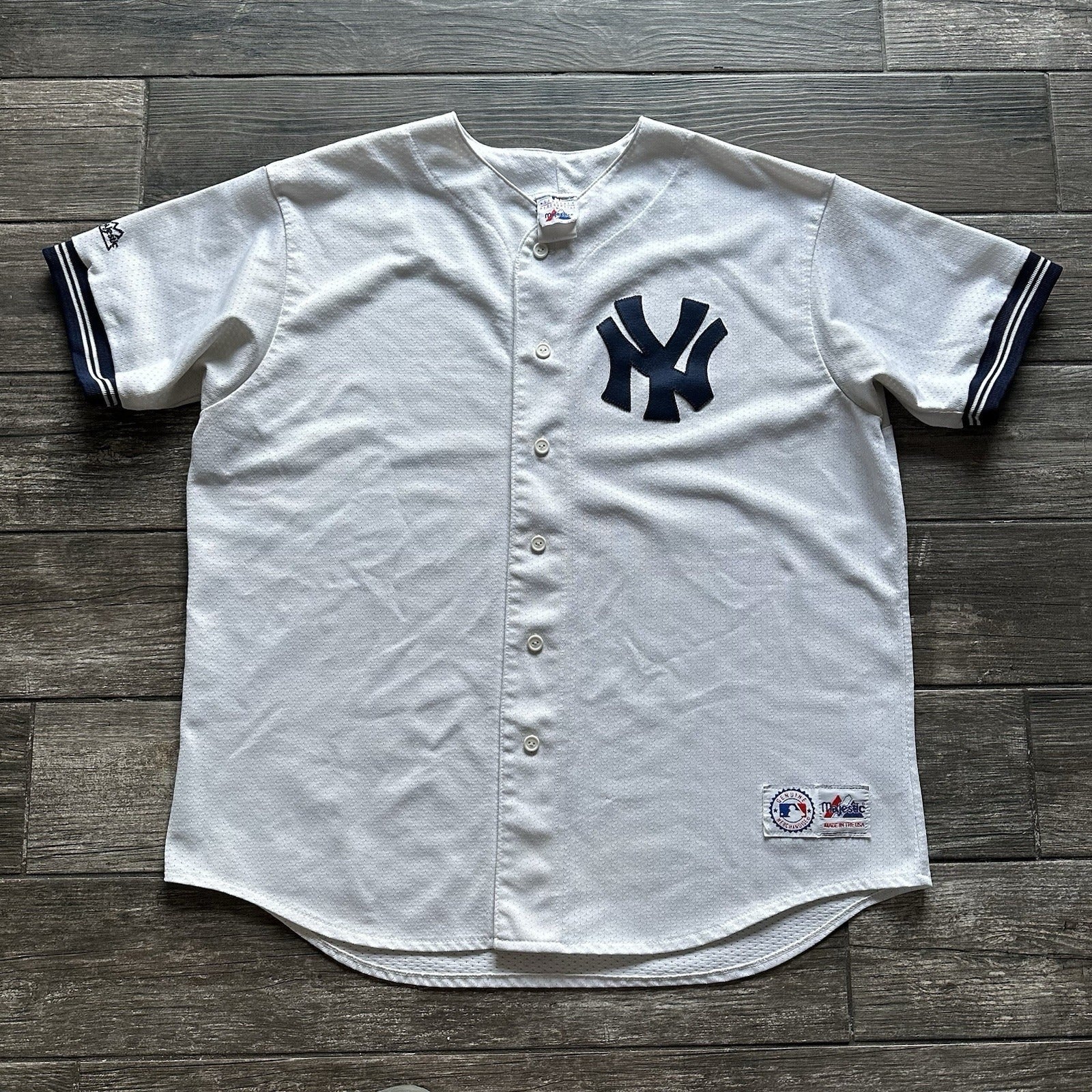 VTG 90s MAJESTIC NEW YORK NY YANKEES WHITE BASEBALL JERSEY PLAIN NO NAME SZ 2XL Yesterday's Fits Clothing Fashion Vintage Streetwear Fashion Item