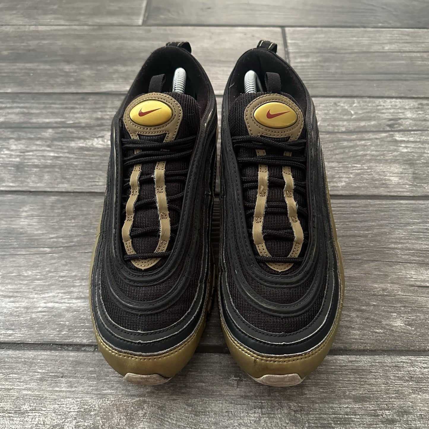 NIKE AIR MAX 97 QS B-SIDES METALLIC GOLD AT5458-002 SZ 9.5 SNEAKERS NO BOX Yesterday's Fits Clothing Fashion Vintage Streetwear Fashion Item