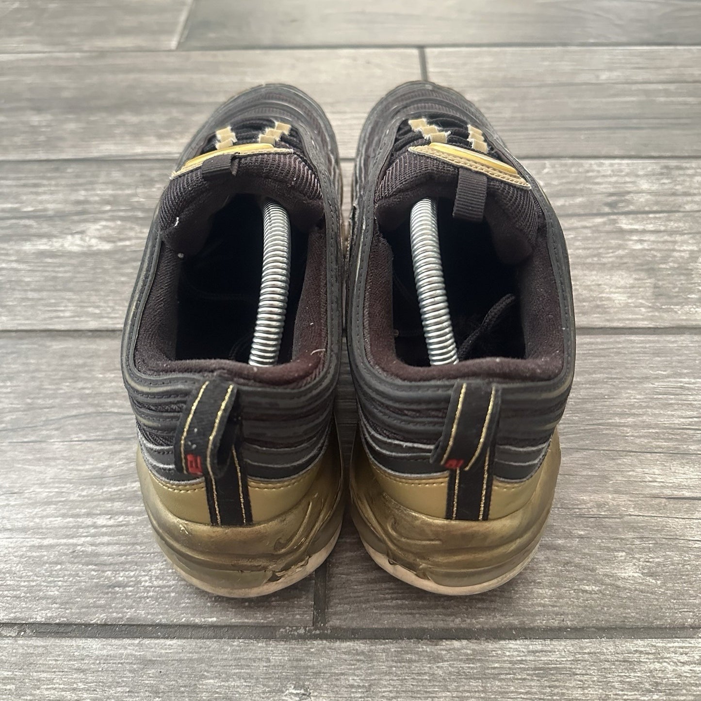 NIKE AIR MAX 97 QS B-SIDES METALLIC GOLD AT5458-002 SZ 9.5 SNEAKERS NO BOX Yesterday's Fits Clothing Fashion Vintage Streetwear Fashion Item