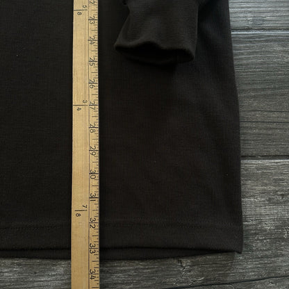Y2K BOSS I.G. DESIGN LONG SLEEVE SWEATER STRIPED SLEEVE XL CHOCOLATE BROWN (J) Yesterday's Fits Clothing Fashion Vintage Streetwear Fashion Item