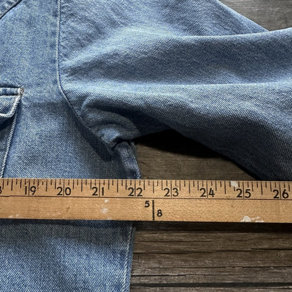 VTG 70s LEVIS BLUE DENIM JEAN BUTTON SHIRT L USA MADE ORANGE TAB CUT SAWTOOTH Yesterday's Fits Clothing Fashion Vintage Streetwear Fashion Item