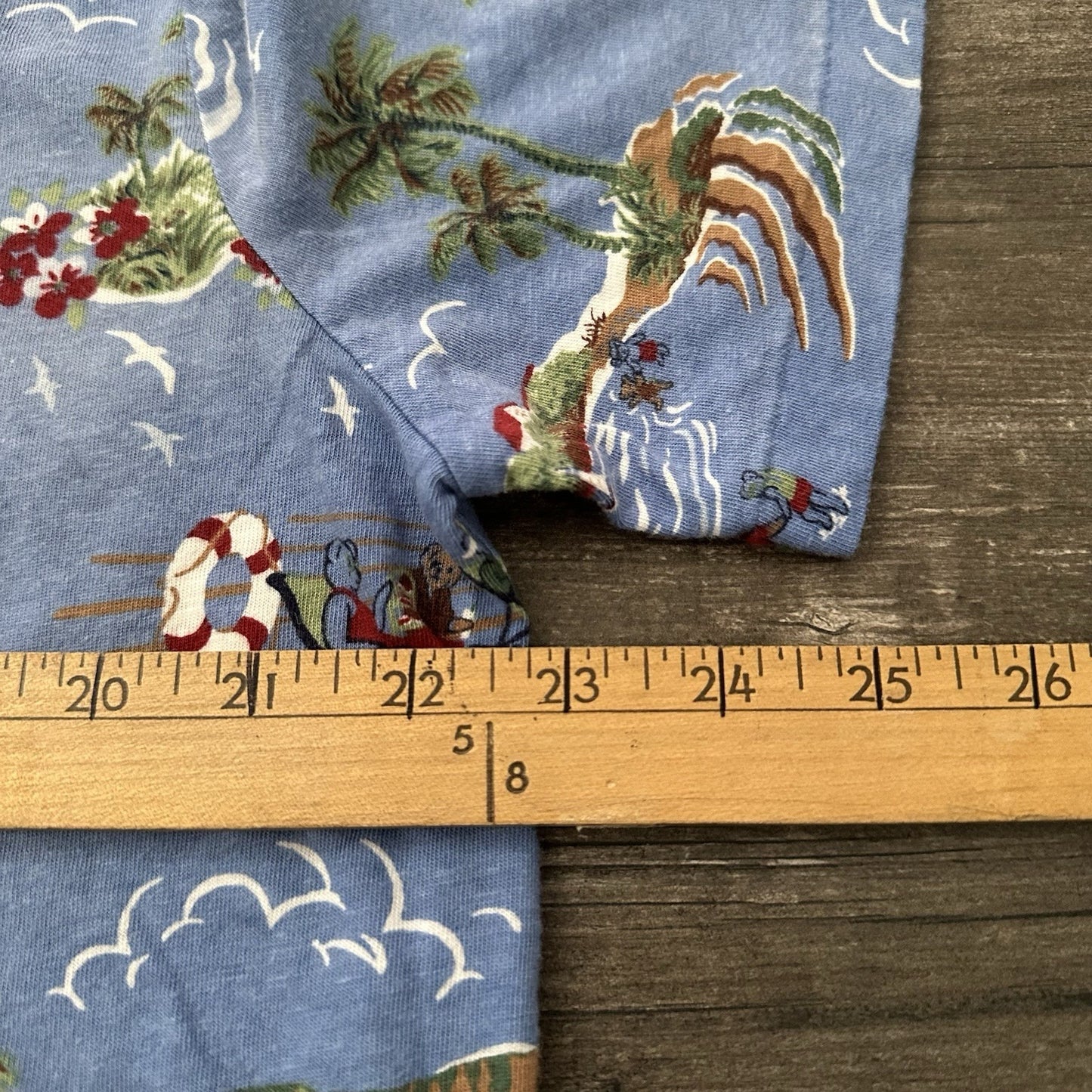NWT POLO RALPH LAUREN BEAR AOP ALL OVER PRINT BLUE BEACH SHIRT SZ L PALM TREE Yesterday's Fits Clothing Fashion Vintage Streetwear Fashion Item
