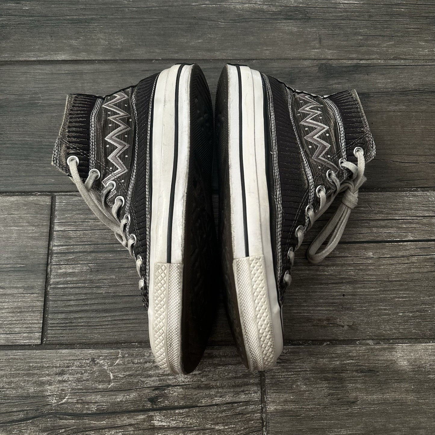 STUSSY CONVERSE CHUCK 70 HI BLACK MAGNET GREY 150794C SZ 8 MENS SNEAKERS NO BOX