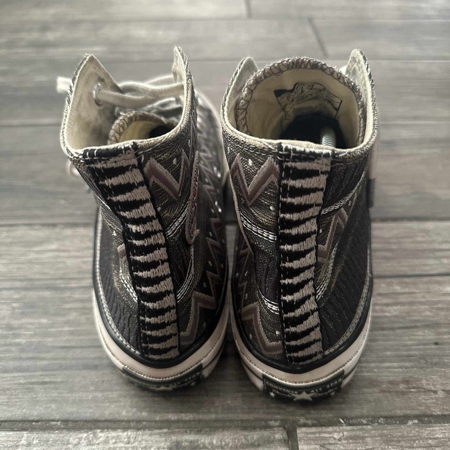 STUSSY CONVERSE CHUCK 70 HI BLACK MAGNET GREY 150794C SZ 8 MENS SNEAKERS NO BOX