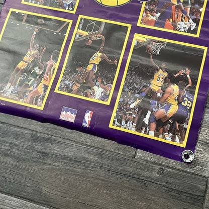 VTG 1988 STARLINE LOS ANGELES LAKERS BASKETBALL POSTER MAGIC KAREEM 22X34 PO5 Yesterday's Fits Clothing Fashion Vintage Streetwear Fashion Item