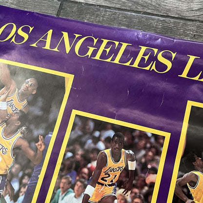 VTG 1988 STARLINE LOS ANGELES LAKERS BASKETBALL POSTER MAGIC KAREEM 22X34 PO5 Yesterday's Fits Clothing Fashion Vintage Streetwear Fashion Item