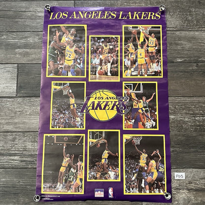 VTG 1988 STARLINE LOS ANGELES LAKERS BASKETBALL POSTER MAGIC KAREEM 22X34 PO5 Yesterday's Fits Clothing Fashion Vintage Streetwear Fashion Item