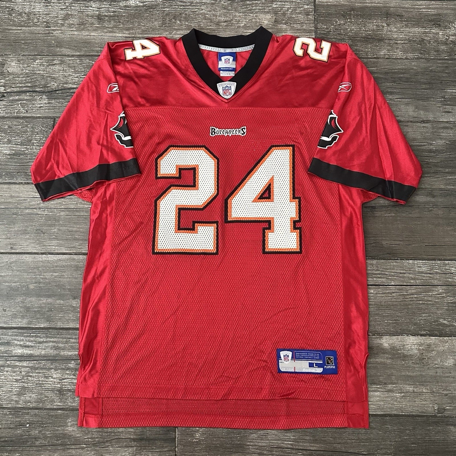 Y2K REEBOK TAMPA BAY BUCCANEERS CARNELL WILLIAMS RED FOOTBALL JERSEY SZ L Yesterday's Fits Clothing Fashion Vintage Streetwear Fashion Item