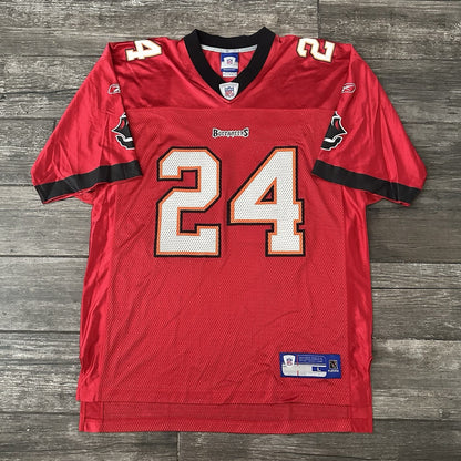 Y2K REEBOK TAMPA BAY BUCCANEERS CARNELL WILLIAMS RED FOOTBALL JERSEY SZ L Yesterday's Fits Clothing Fashion Vintage Streetwear Fashion Item
