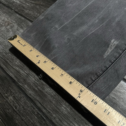 Y2K KANJI GREY BAGGY DENIM JEANS DISTRESSED FADED WIDE LEG MEASURES 40X32 Yesterday's Fits Clothing Fashion Vintage Streetwear Fashion Item