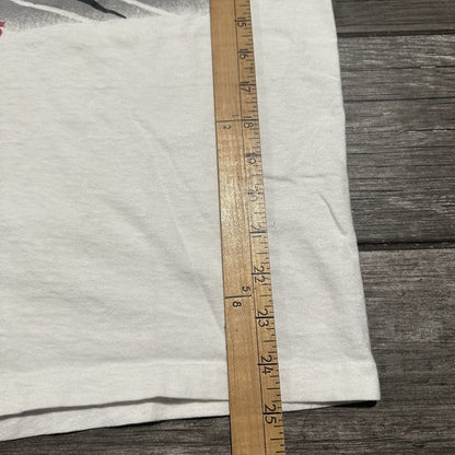 VTG 1989 DAYTONA 500 WINSTON CUP SERIES NASCAR RACING WHITE T-SHIRT FITS SZ M Yesterday's Fits Clothing Fashion Vintage Streetwear Fashion Item