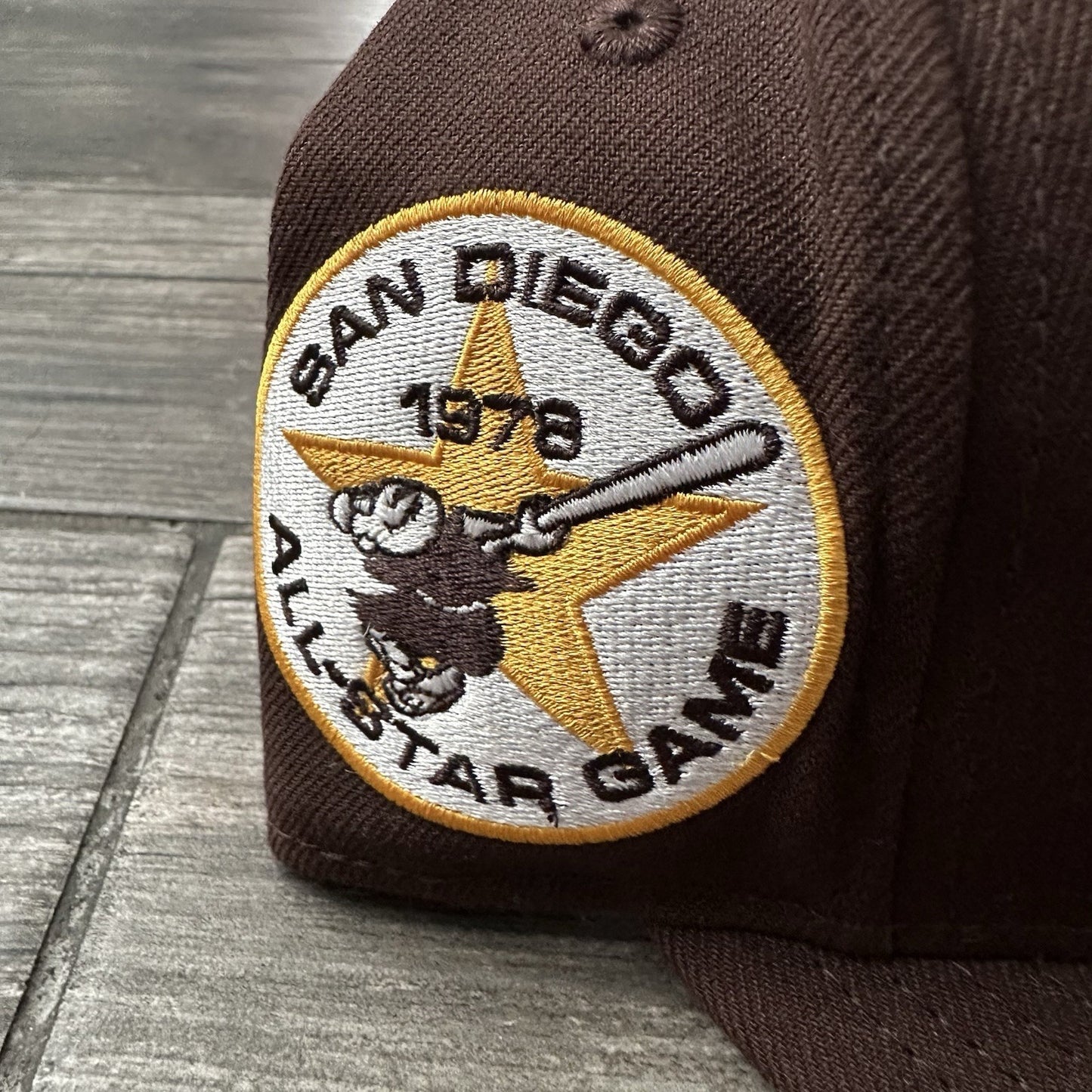 NEW ERA DIET STARTS MONDAY SAN DIEGO PADRES BROWN FITTED SZ 7 ALL STAR PATCH HAT Yesterday's Fits Clothing Fashion Vintage Streetwear Fashion Item