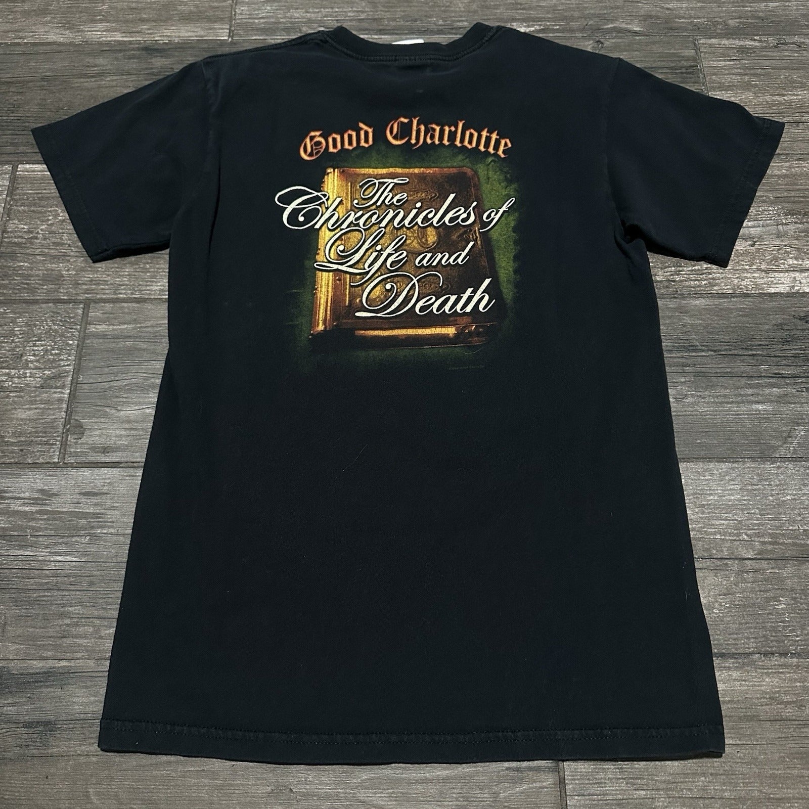 Y2K GOOD CHARLOTTE THE CHRONICLES OF LIFE & DEATH BLACK TOUR CONCERT T-SHIRT S Yesterday's Fits Clothing Fashion Vintage Streetwear Fashion Item
