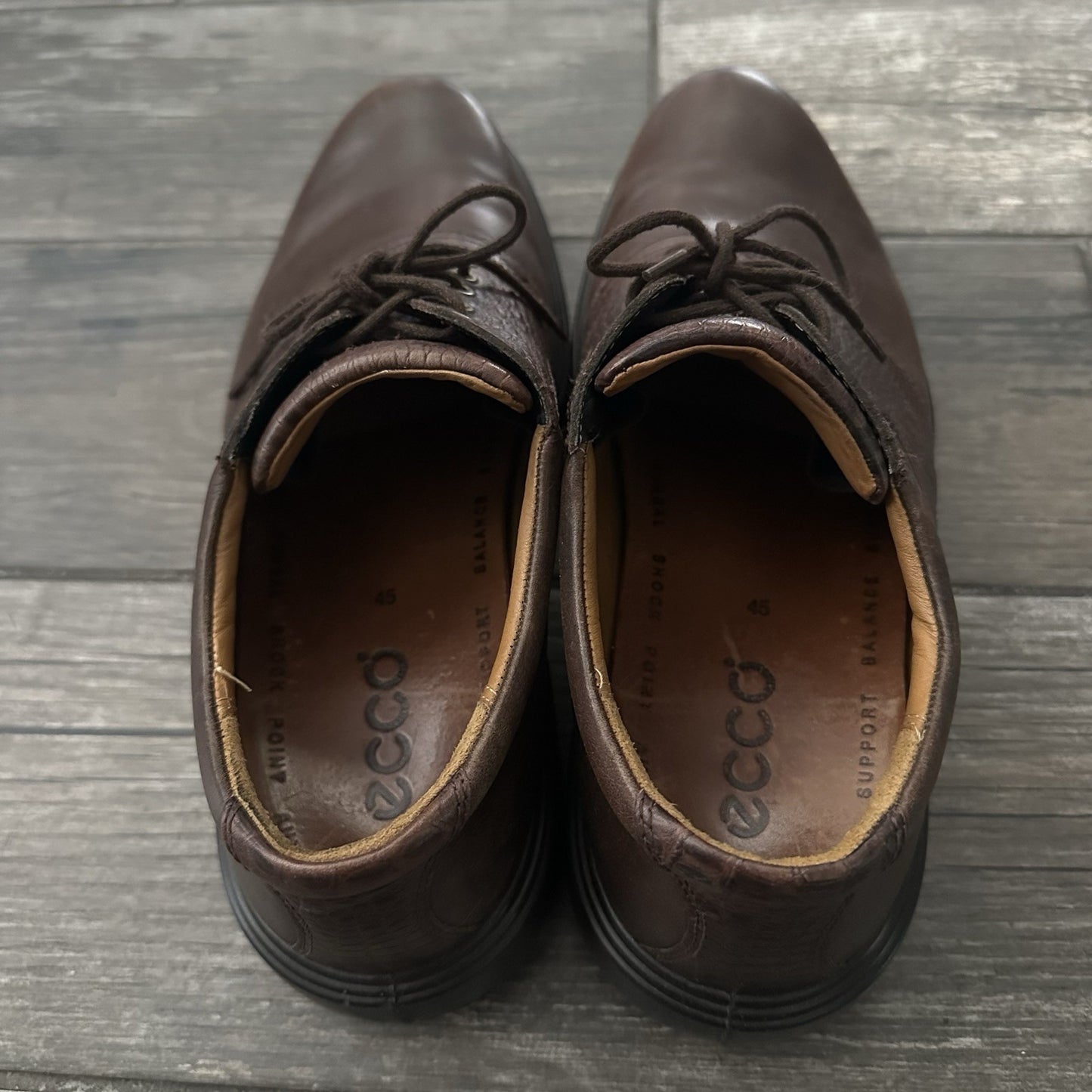 ECCO BROWN LEATHER GOLF SHOES SZ 45 NO BOX ATHLETIC SNEAKERS Yesterday's Fits Clothing Fashion Vintage Streetwear Fashion Item