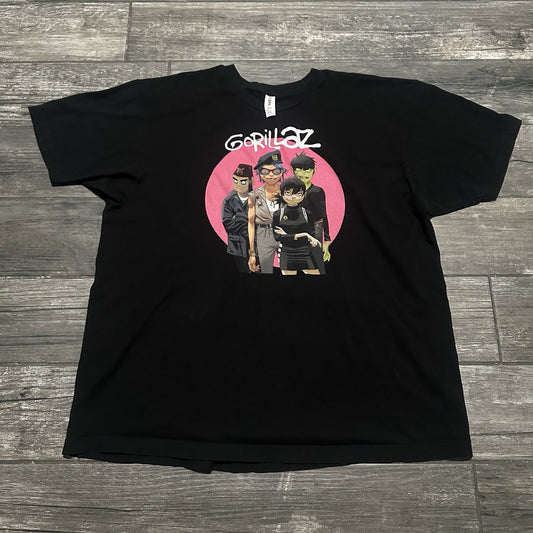 Y2K GORILLAZ GROUP BLACK PROMO MUSIC CONCERT T-SHIRT GRAPHIC SZ 2XL Yesterday's Fits Clothing Fashion Vintage Streetwear Fashion Item