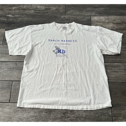 VTG 90s NIKE KENTUCKY WILDCATS BASKETBALL WHITE T-SHIRT XL PERIODIC TABLE TEE Yesterday's Fits Clothing Fashion Vintage Streetwear Fashion Item