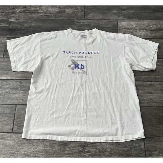 VTG 90s NIKE KENTUCKY WILDCATS BASKETBALL WHITE T-SHIRT XL PERIODIC TABLE TEE Yesterday's Fits Clothing Fashion Vintage Streetwear Fashion Item