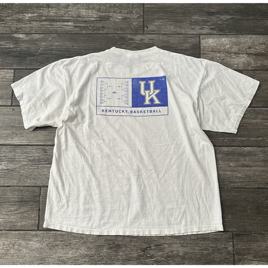 VTG 90s NIKE KENTUCKY WILDCATS BASKETBALL WHITE T-SHIRT XL PERIODIC TABLE TEE Yesterday's Fits Clothing Fashion Vintage Streetwear Fashion Item