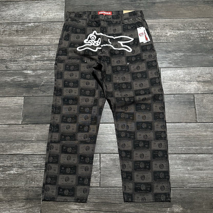 NWT $205 ICECREAM CHARGE DOUBLE KNEE ALL OVER PRINT CARPENTER PANTS 34x32 AOP Yesterday's Fits Clothing Fashion Vintage Streetwear Fashion Item