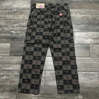 NWT $205 ICECREAM CHARGE DOUBLE KNEE ALL OVER PRINT CARPENTER PANTS 34x32 AOP Yesterday's Fits Clothing Fashion Vintage Streetwear Fashion Item