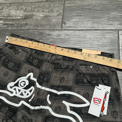NWT $205 ICECREAM CHARGE DOUBLE KNEE ALL OVER PRINT CARPENTER PANTS 34x32 AOP Yesterday's Fits Clothing Fashion Vintage Streetwear Fashion Item