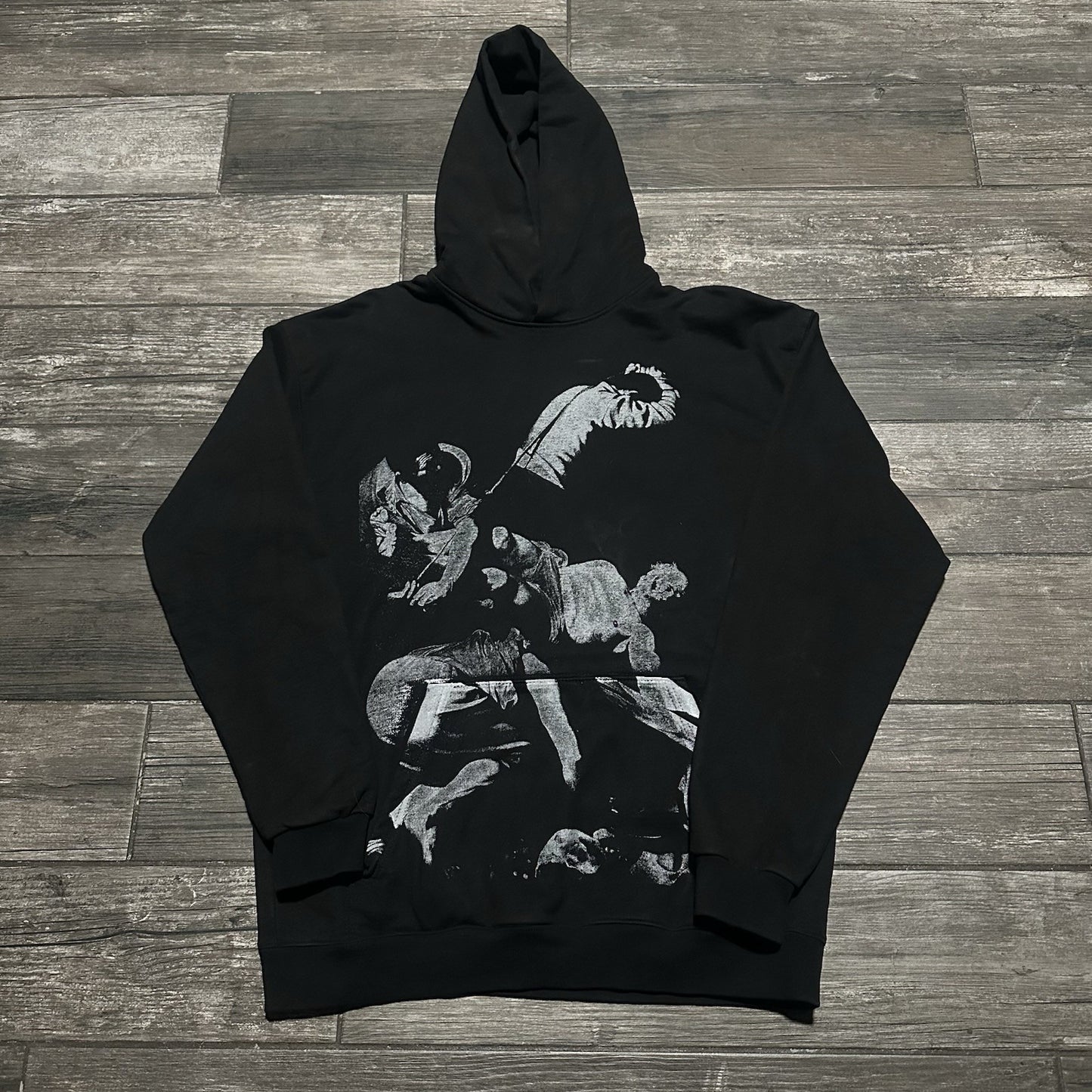 CONTROLLED SUBSTANCE BLACK PULLOVER COWBOY HOODIE SWEATSHIRT SZ L SKULL RODEO Yesterday's Fits Clothing Fashion Vintage Streetwear Fashion Item