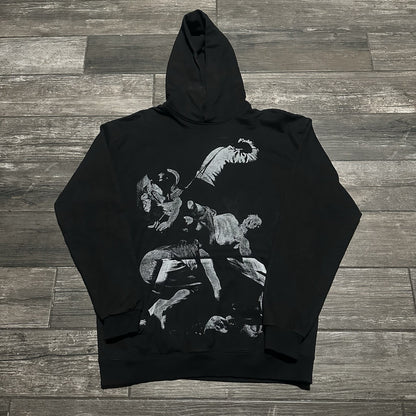 CONTROLLED SUBSTANCE BLACK PULLOVER COWBOY HOODIE SWEATSHIRT SZ L SKULL RODEO Yesterday's Fits Clothing Fashion Vintage Streetwear Fashion Item