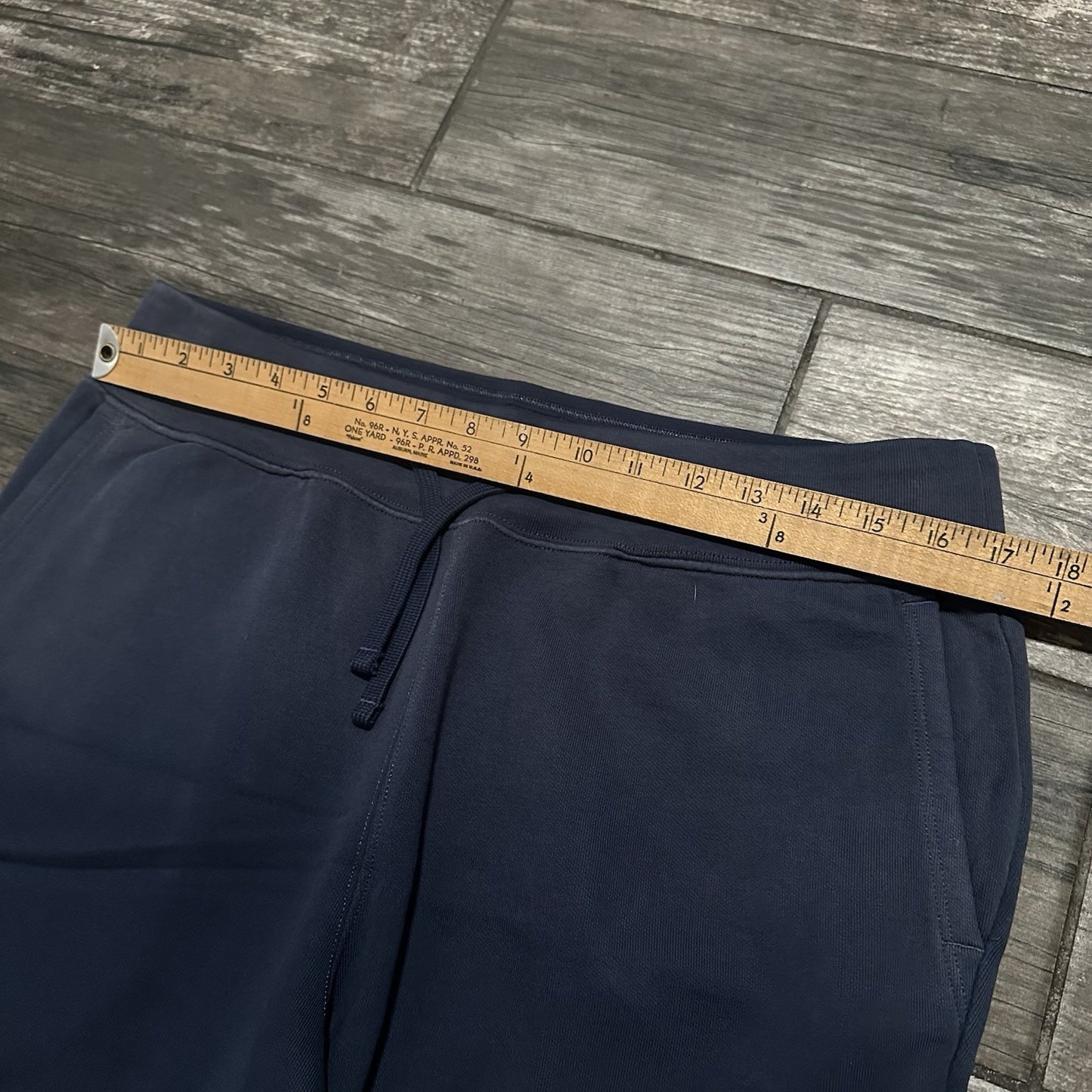 NWT POLO RALPH LAUREN P-WING ATHL DEV 67 BLUE YELLOW ATHLETIC SWEAT SHORTS SZ M Yesterday's Fits Clothing Fashion Vintage Streetwear Fashion Item