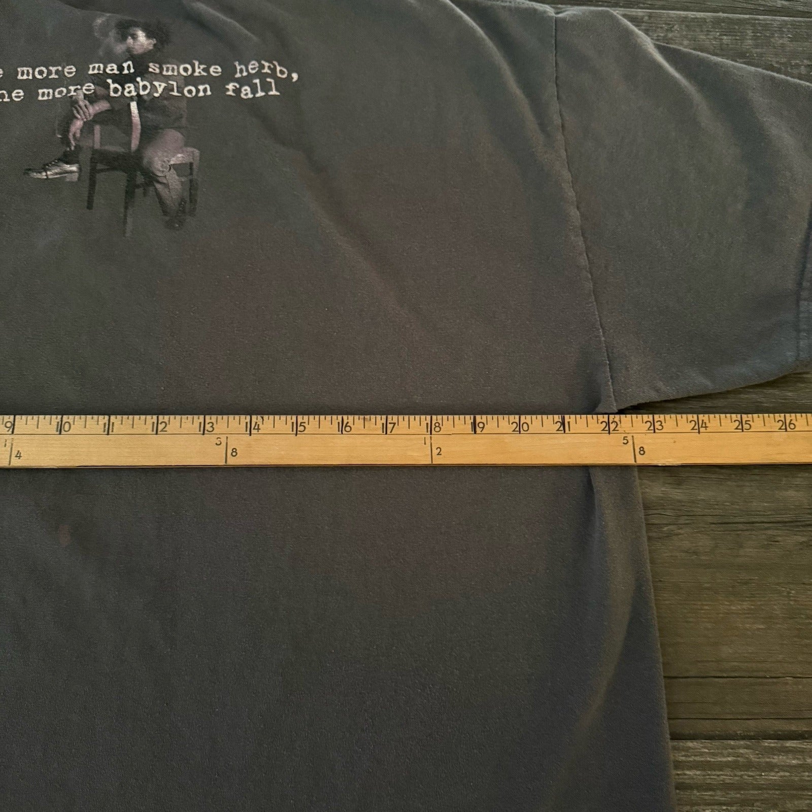 Y2K 2001 BOB MARLEY ZION GREY T-SHIRT MUSIC SMOKE HERB BABYLON SZ XL RASTA Yesterday's Fits Clothing Fashion Vintage Streetwear Fashion Item