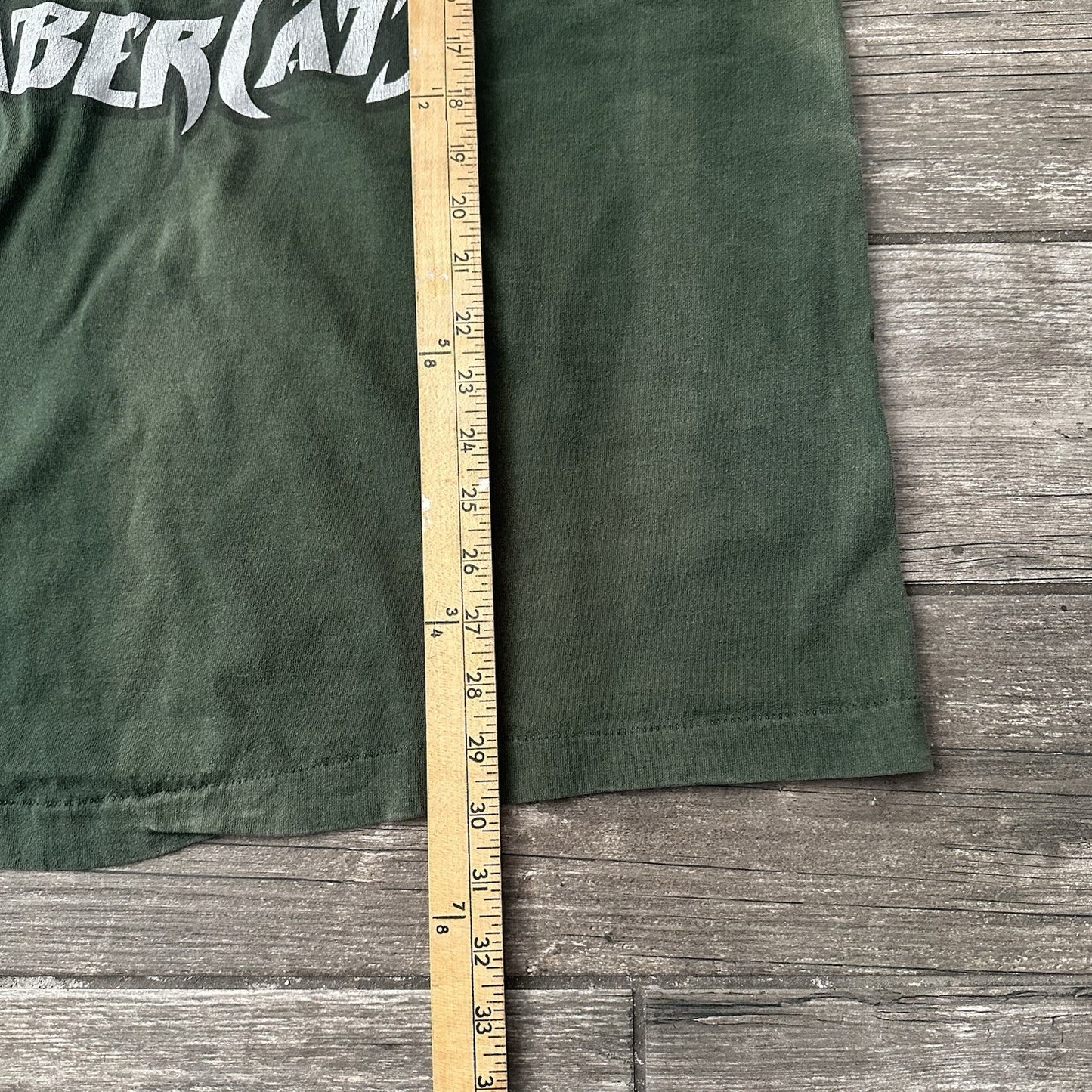 VTG SAN JOSE SABERCATS GREEN FADED DISTRESSED T-SHIRT TEE SZ XXL ARENA FOOTBALL Yesterday's Fits Clothing Fashion Vintage Streetwear Fashion Item