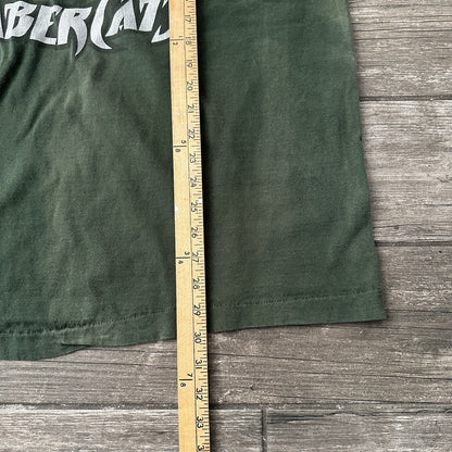VTG SAN JOSE SABERCATS GREEN FADED DISTRESSED T-SHIRT TEE SZ XXL ARENA FOOTBALL Yesterday's Fits Clothing Fashion Vintage Streetwear Fashion Item