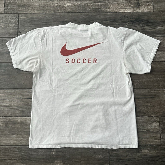 VTG 1998 USA SOCCER COACHING EDUCATION WHITE T-SHIRT US NATIONAL TEAM SZ L Yesterday's Fits Clothing Fashion Vintage Streetwear Fashion Item
