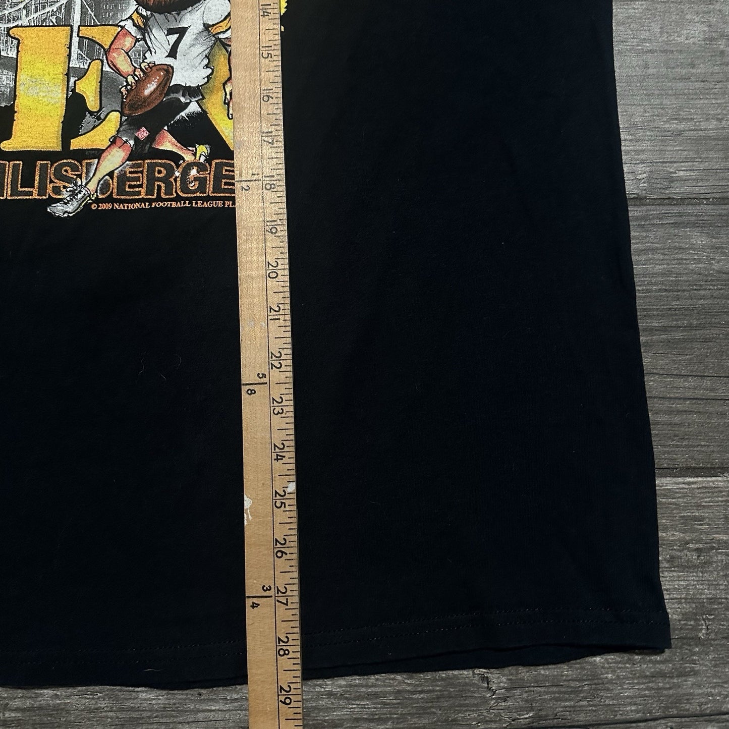 VTG Y2K PITTSBURGH STEELERS BEN ROETHLISBERGER CHARACTER T-SHIRT BLACK XL Yesterday's Fits Clothing Fashion Vintage Streetwear Fashion Item